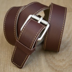 CEINTURE CUIR ACAJOU| La french